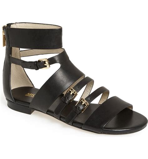 michael kors winston flat sandal|Michael Michael Kors Women's Winston Flat Sandal Black .